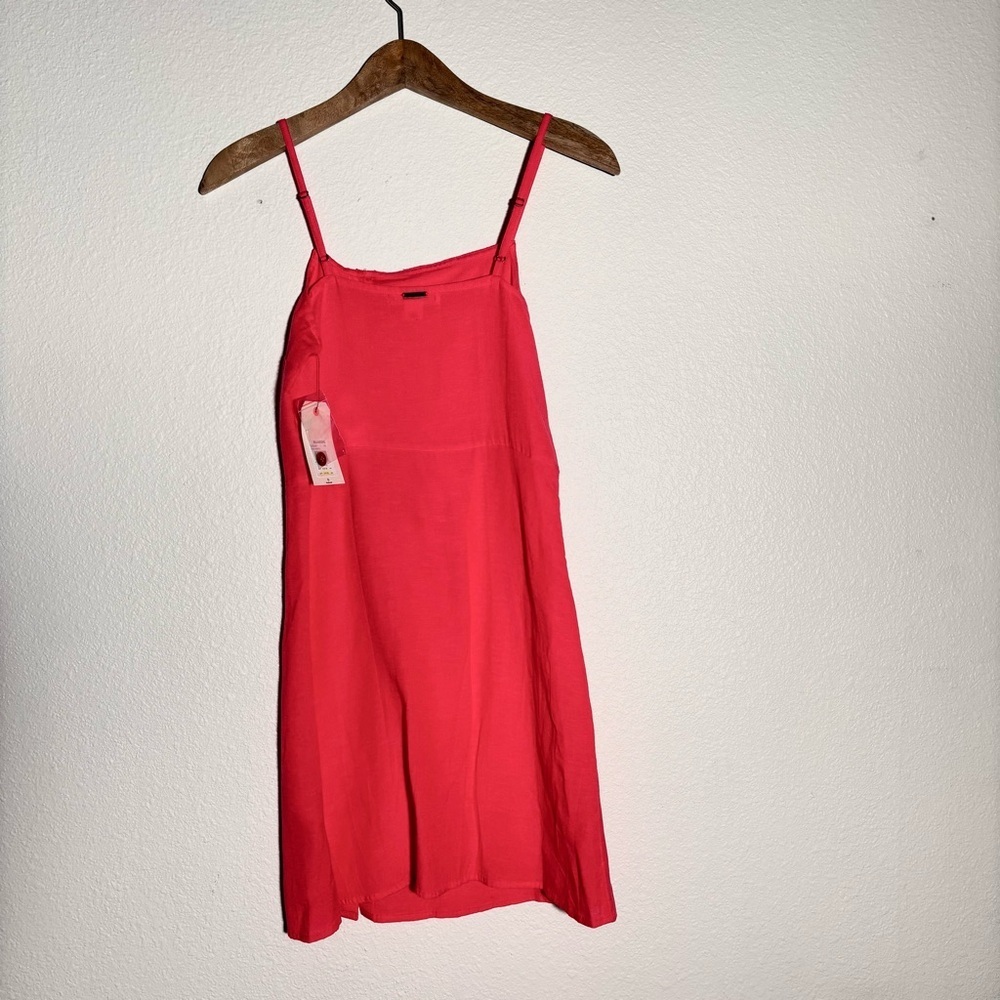 Billabong | fiesta pink fine nights mini dress flax blend - Picture 3 of 5